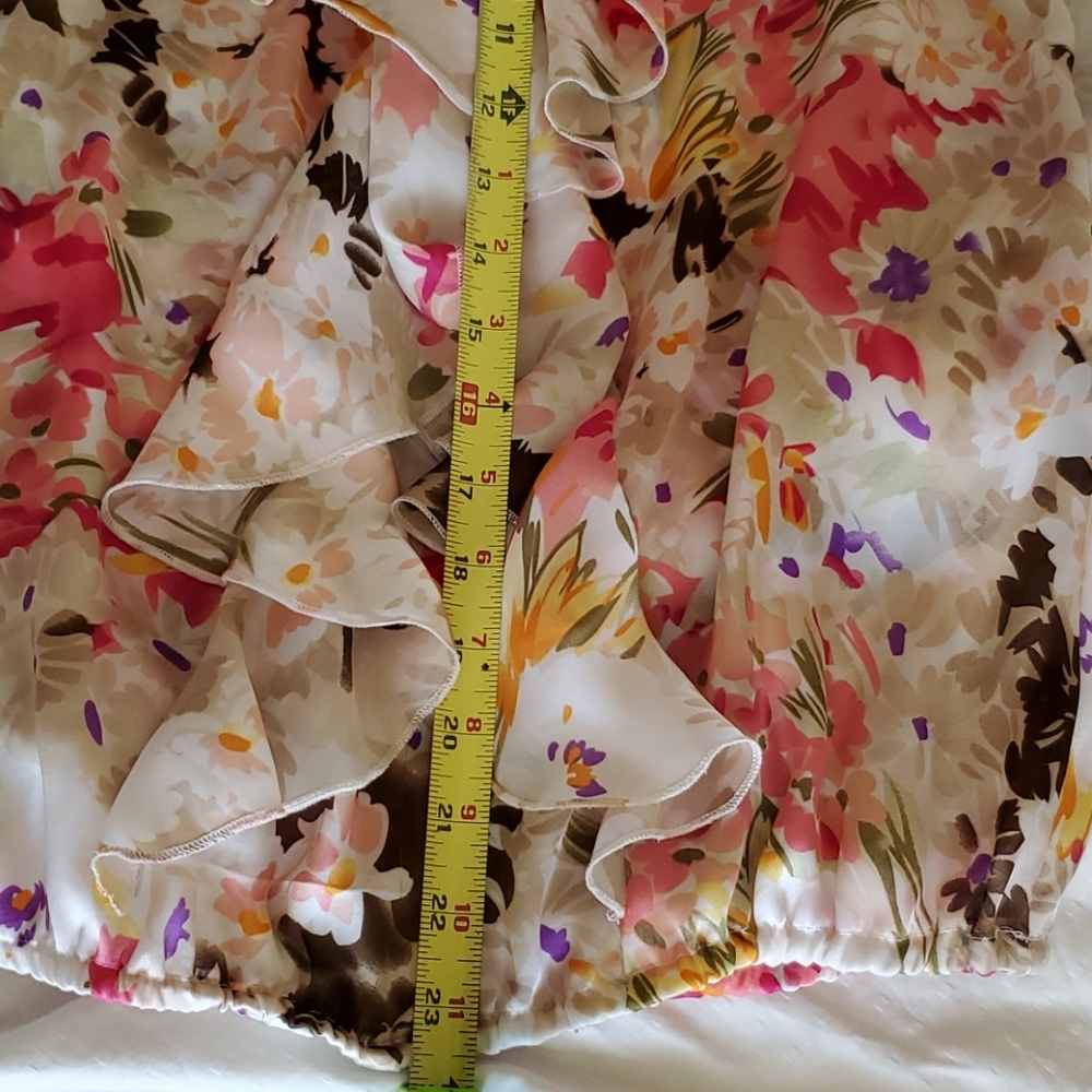 Dress Blouse Top Career Sunny Leigh Floral Top - Picture 8 of 8